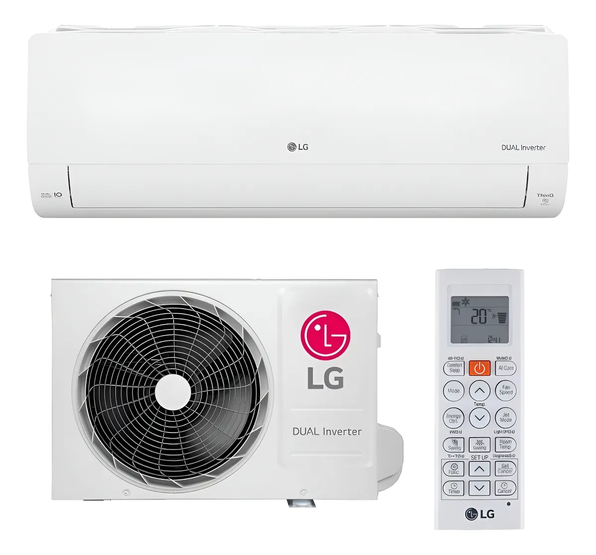 Ar-Condicionado Split LG Dual Inverter Voice S3-Q09AA31A Frio 9.000 BTUs - 220V