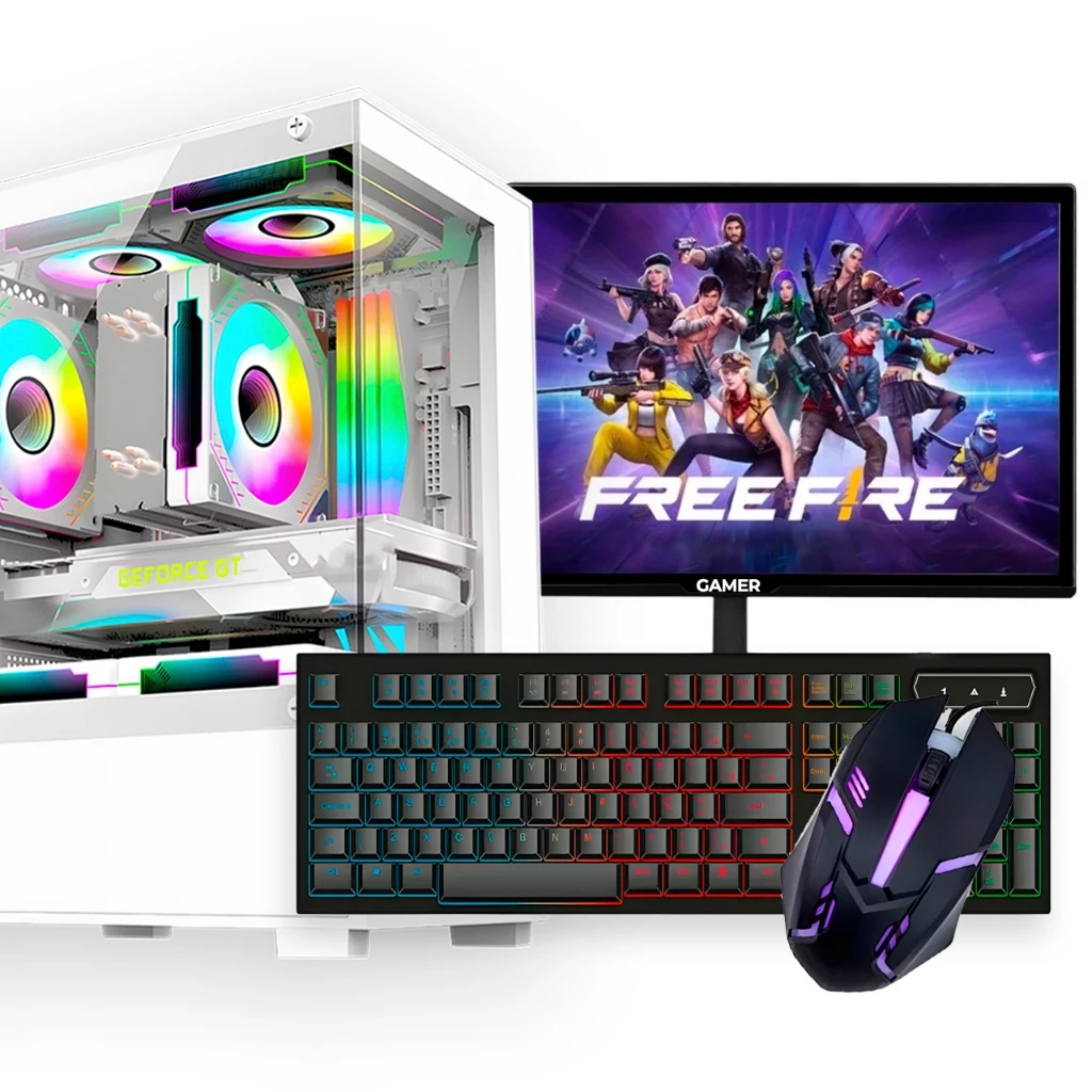 PC Gamer Completo, Intel Core i5, GT 210, 12GB de Ram, SSD 512GB, Monitor 19